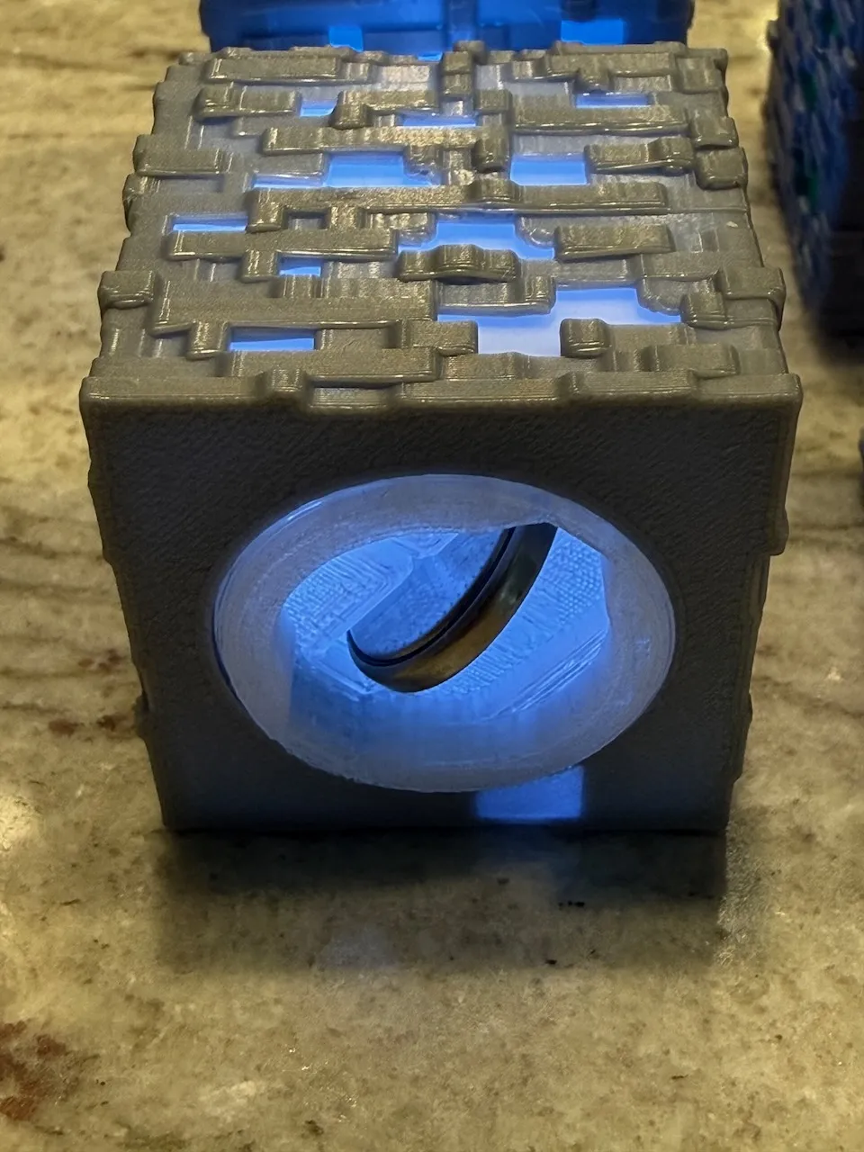 Lighted Minecraft Ore Block - No soldering - Free 3D Print Model ...