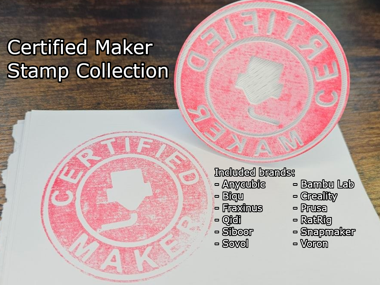 Certified Maker Stamp Collection