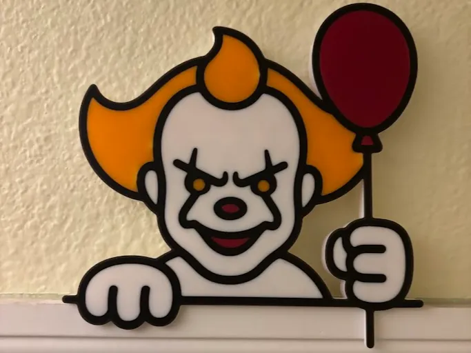 Pennywise IT Halloween Door Edge Décor Door Topper