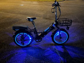 Lectric xp bike glowing tron rims 20inch