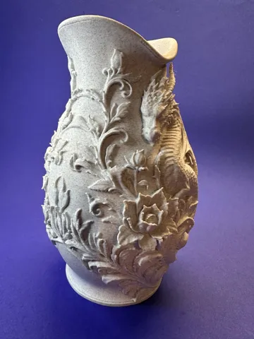 Jarrón decorativo: Drachenvase – Mystisches Relief — vista de referencia 4