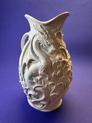 Jarrón decorativo: Drachenvase – Mystisches Relief — vista de referencia 3