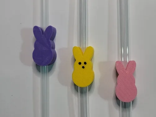 Peep Bunny Straw Topper