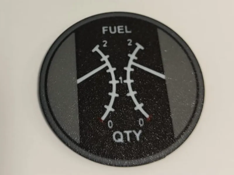 Avionics coaster Fuel Gauge