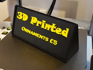 Tri Sign with Custom Insert