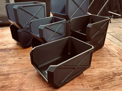 Stackable storage boxes/containers. By Techro3D