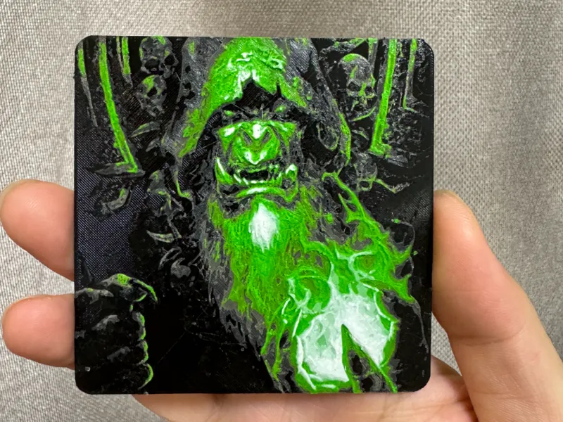 Gul'dan hueforge refrigerator sticker 古尔丹多色打印冰箱贴