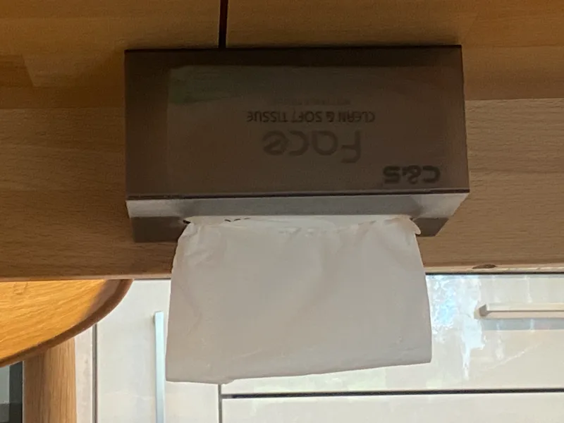 Under Desk Tissue Holder