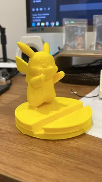 1 Colour Pikachu phone stand (with Tree support from base)