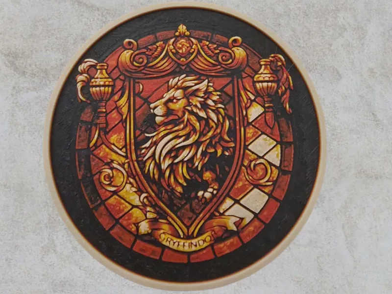 Harry Potter Gryffindor hueforge coaster