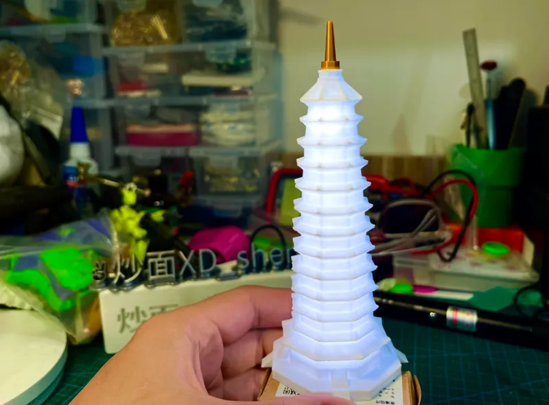 宝塔Pagoda 一体打印版（All-in-one printing）