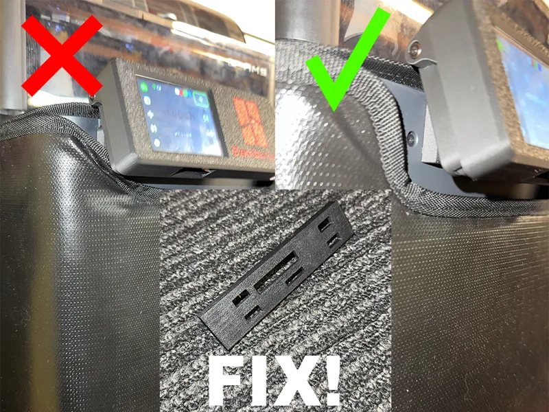 P1S Screen/XTOUCH Spacer for IGLU Enclosures