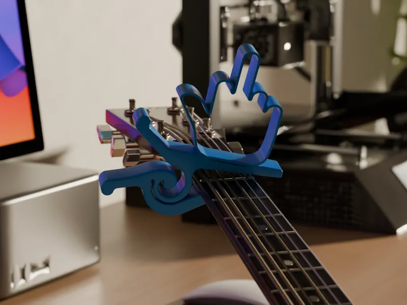 Compliant Capo with Punk Decoration - No support 