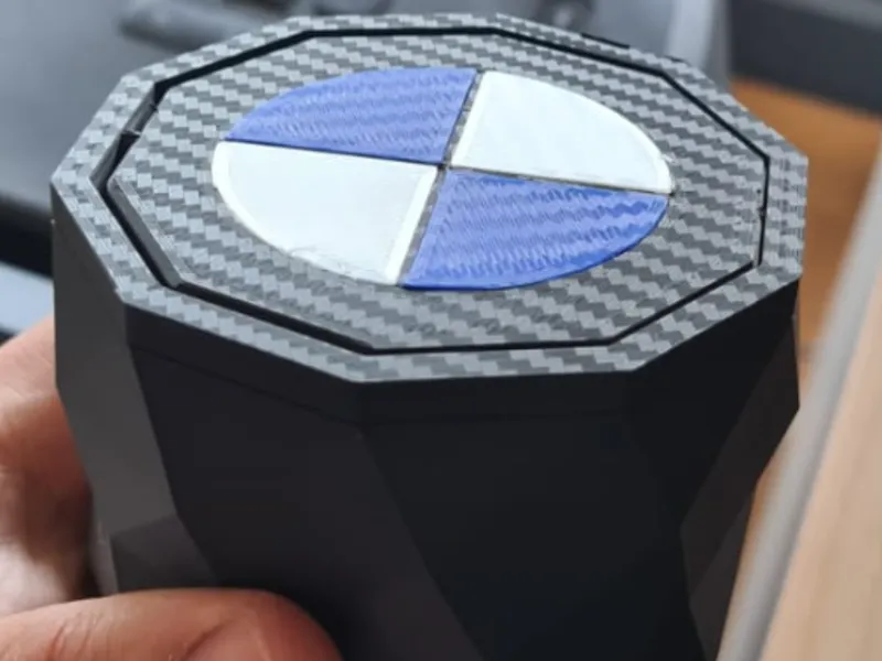 BMW car trash can