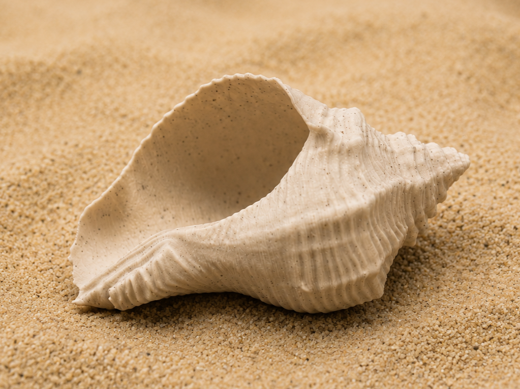 Realistic Seashell #4 - Aquarium & Home Decor
