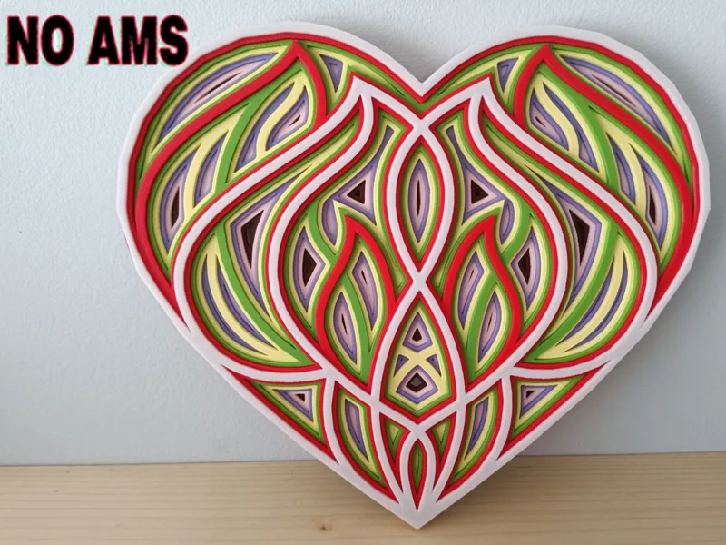 Heart Multicolur - NO AMS. Multilayer