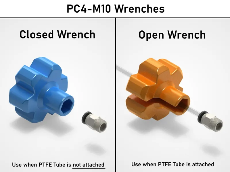 PC4-M10 Wrenches (for PTFE Tube Connectors)