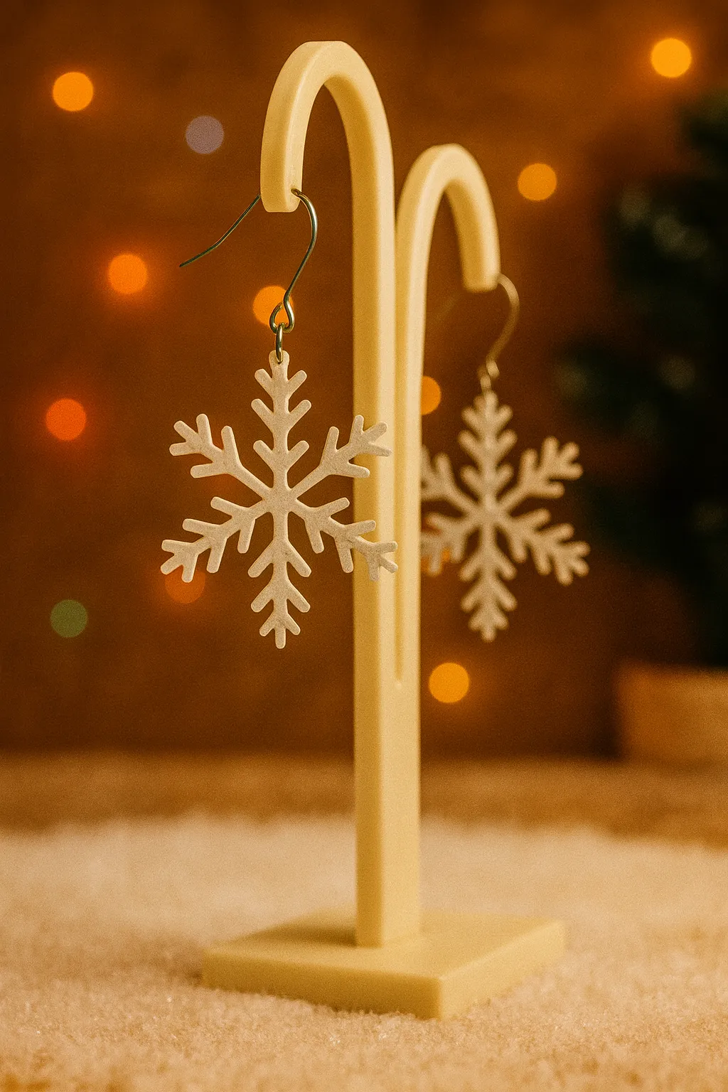 Snowflakes Earrings - No AMS view 2