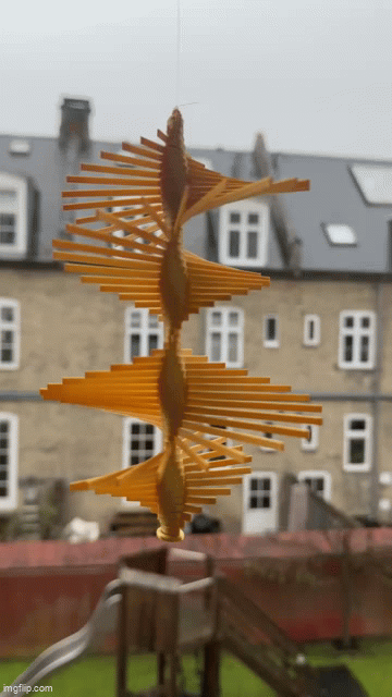 Golden Twist Wind Spinner