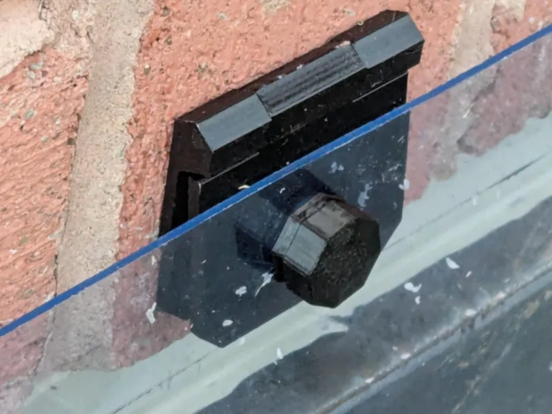 Hinges for basement window well