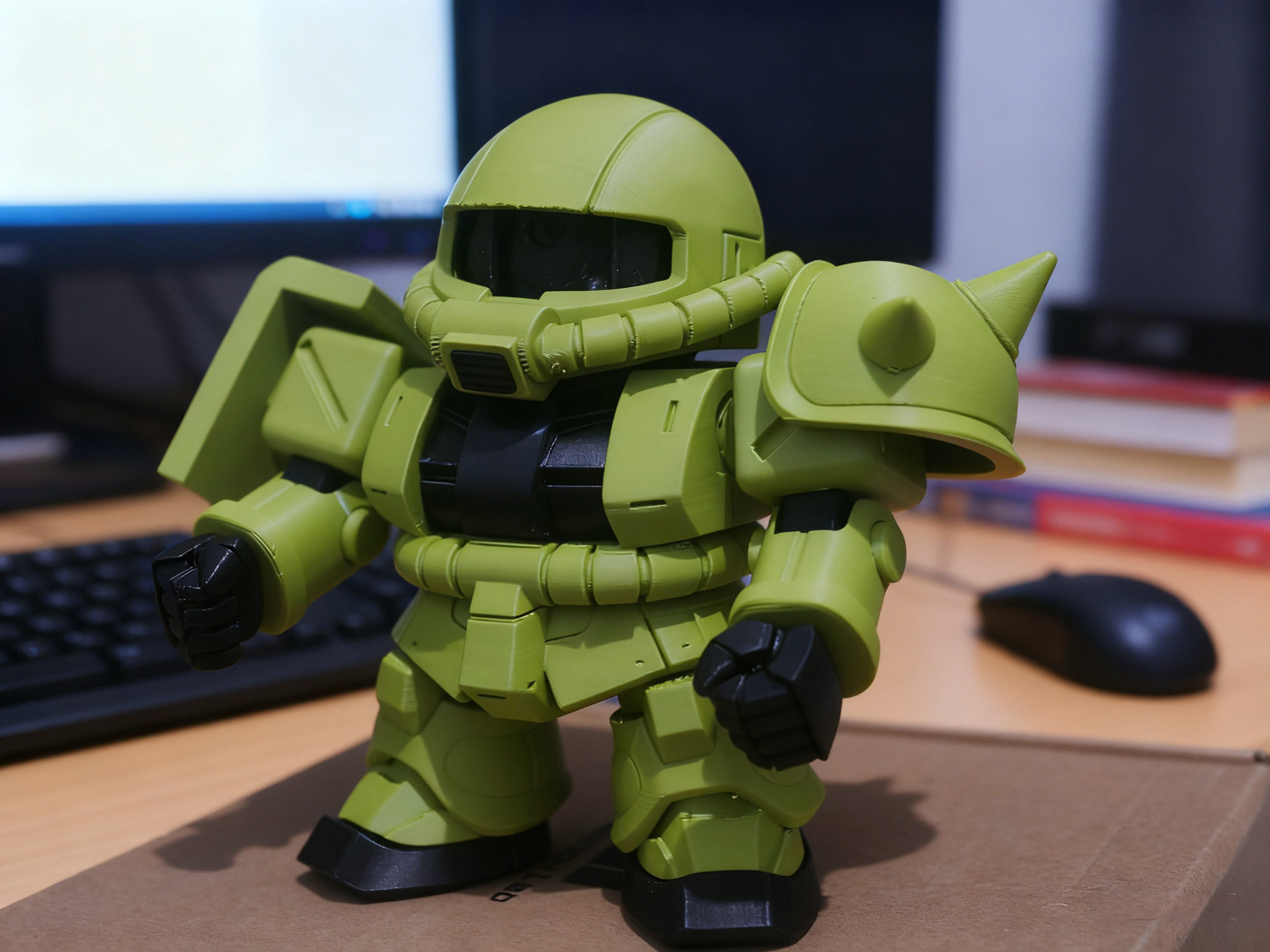 Miniatura 2 do modelo 3D 小米云台3扎古皮肤，无需ams