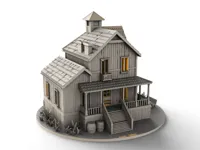 Ferme miniature à l'échelle 28 mm — photo 1