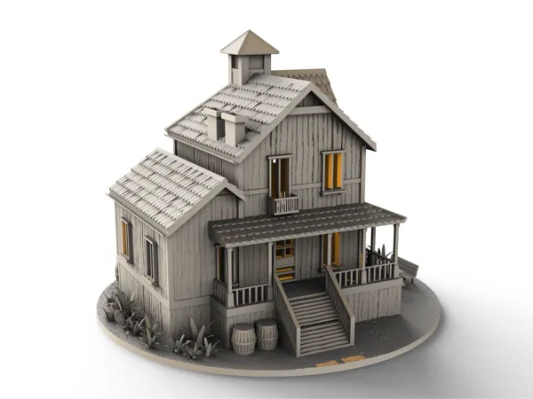 Ferme miniature à l'échelle 28 mm