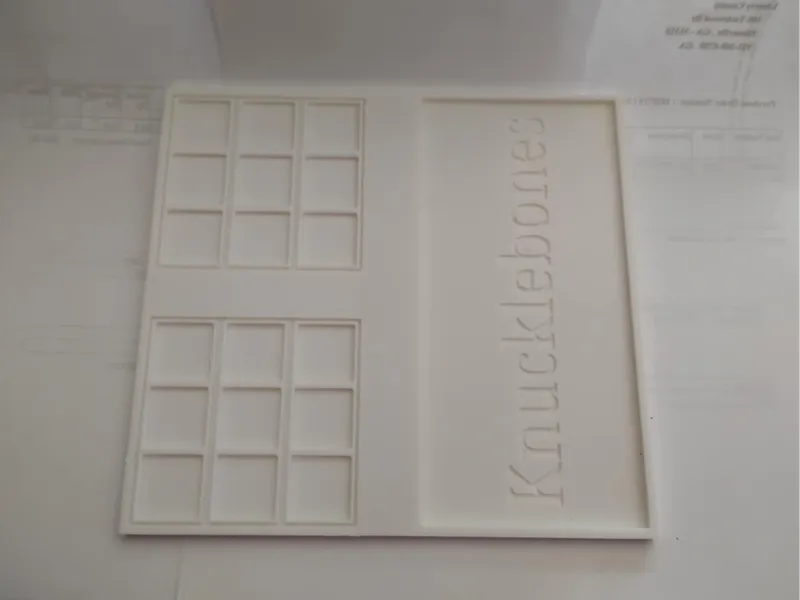 Knucklebones board
