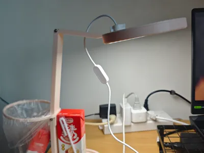 Relief Lamp Converted to Table Lamp Model 3.0 (4 Lamp Panels + Trash Bag)