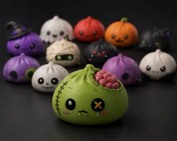 Modelo para impresión 3D: Halloween Zombie Dumpling — vista de referencia 2