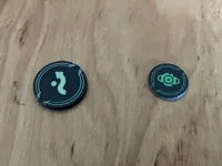 25mm token size