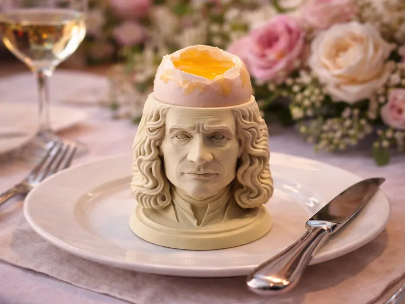 Eggheads - Isaac Newton - egg cup