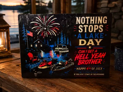 Nothing Stops a Lake Day – 4th of July Cabin