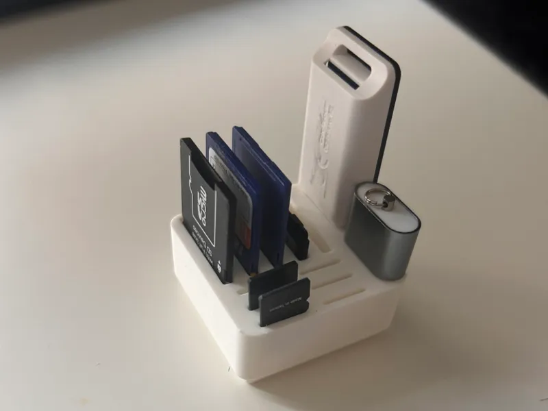 (Micro) SD-Card, USB Holder Gridfinity