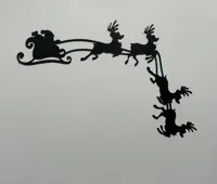 Père Noël d'angle de porte avec son renne — photo 3