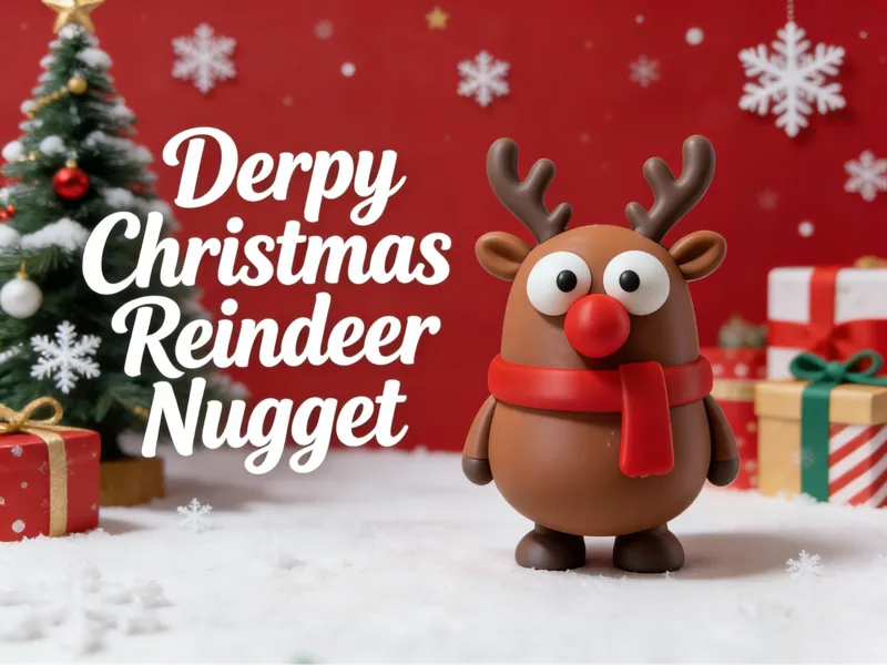 Derpy Christmas Reindeer Nugget