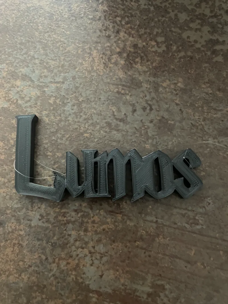 Lumos Harry Potter, Christmas Tree Hanger Lettering