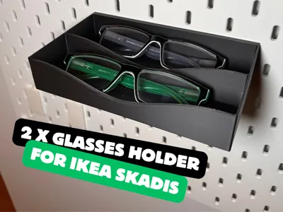 IKEA Skadis Glasses Holder – Storage for 2 Glasses