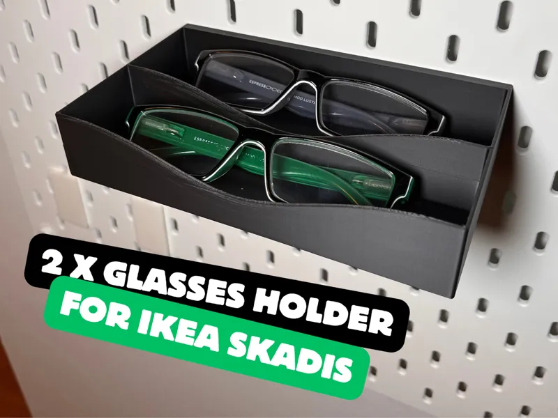 IKEA Skadis Glasses Holder – Storage for 2 Glasses
