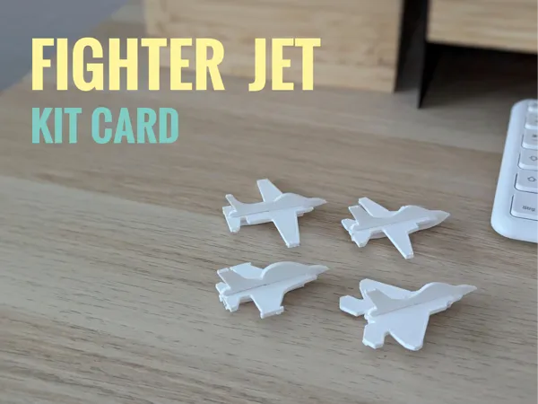 JetCraft-16 : carte kit avion de chasse à assembler