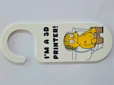 Bathroom Ralph Wiggum Sign - Double Sided