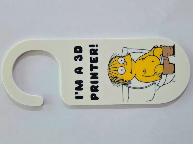 Bathroom Ralph Wiggum Sign - Double Sided