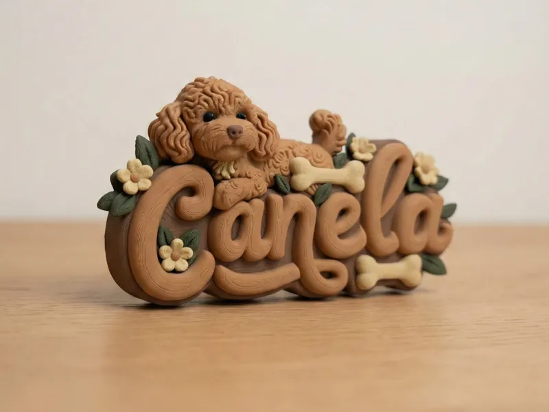 Dog Nameplate – Canela