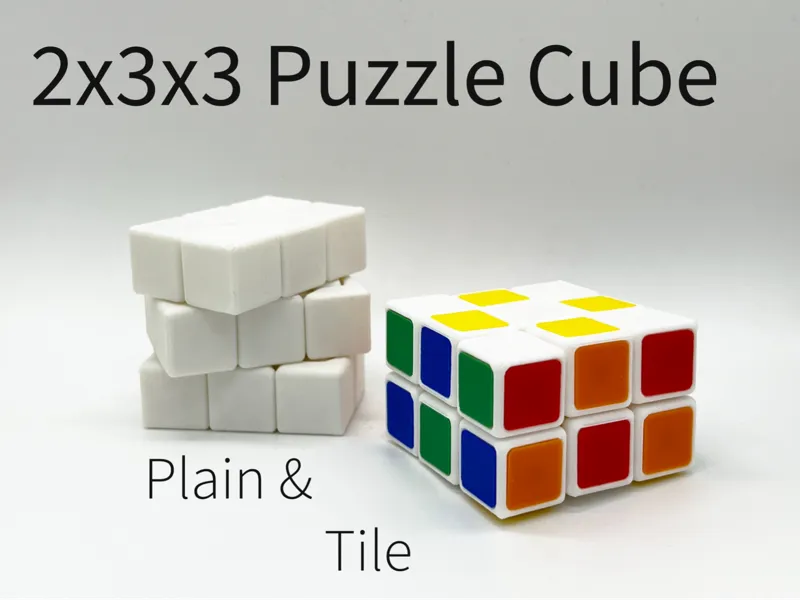 2x3x3 Rubik Cube Style Puzzle, Domino Cube