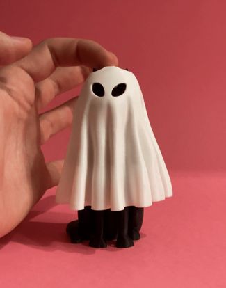 moving Halloween cat on a pen spring