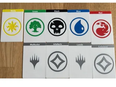 MTG Card Dividers – Color, Type & Set Organizer