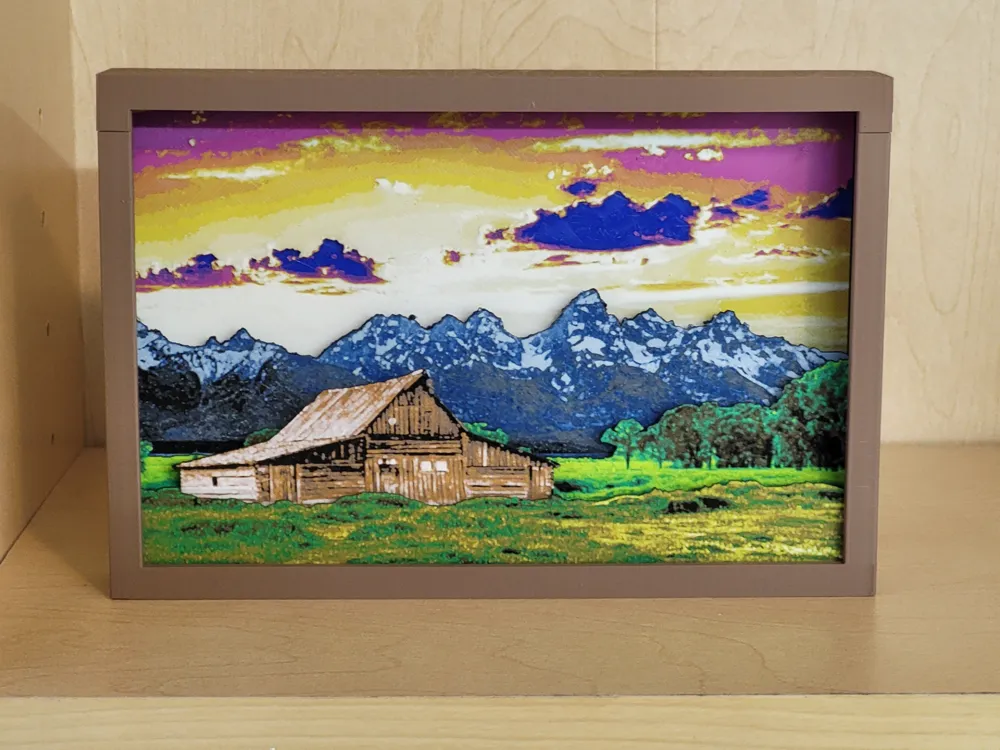 Customizable Layered Shadow Box Frame - Free 3D Print Model - MakerWorld