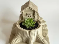 Pot à succulente cabane forestière — photo 2