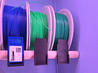 Filament Swatch System Holder for Dowels