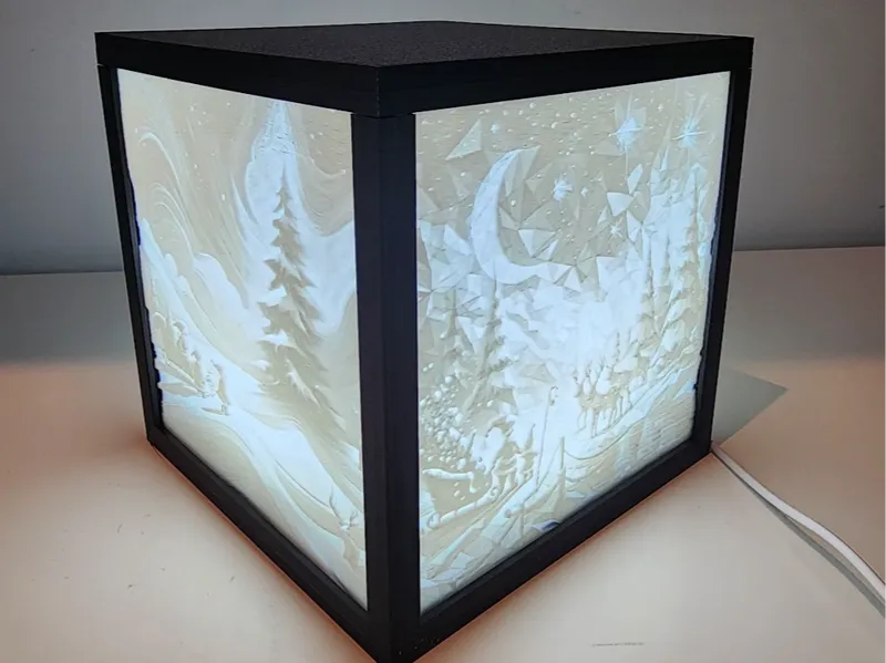 Cube Lamp Lithophane